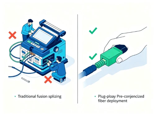 플러그 앤 플레이-FTTH: 사전{2}}커넥터라이즈 솔루션으로 배포 시간을 70% 단축하는 방법